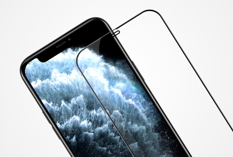 Miếng Dán Kính Cường Lực Full iPhone 12 Pro Max Hiệu Nillkin 3D CP+ có khả năng chịu lực cao, chống dầu, hạn chế bám vân tay cảm giác lướt cũng nhẹ nhàng hơn.